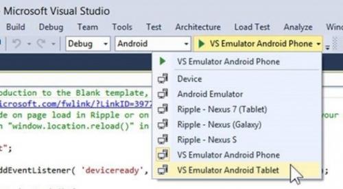 Visual Studio 2015新增了安卓模拟器功能